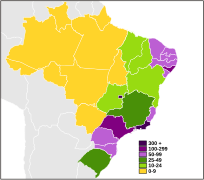 Brazilian States by Population density.svg