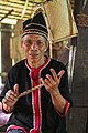 A Bidayuh man with a flute from Sarawak.