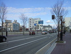 駅前町東部の様子