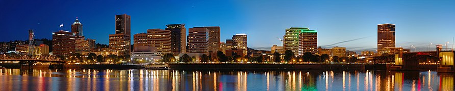 Portland Night panorama