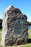 Monument near the crossing site