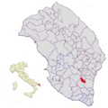 Collocatio finium municipii in Provincia Lupiensi.