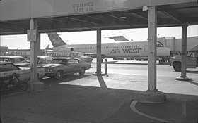 N9345, le Douglas DC-9 de :Hughes Airwest (en) impliqué dans l'accident.