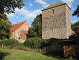 Fortified house and church in Badingen