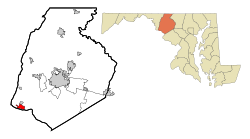 Location of Brunswick, Maryland