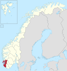 Rūgalannes atrašanās vieta Norvēģijā