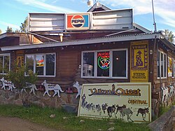 The Steese Roadhouse is the sole bar, general store, and gas station in Central.