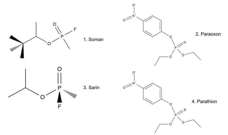 File:Organophosphates susceptible to cleavage by PTE.png