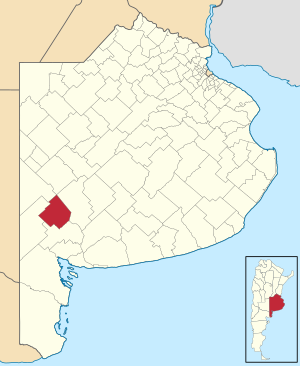 Муниципалитет Сааведра на карте