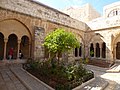 Restored medieval cloister and courtyard