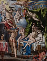 Utrecht – Joachim Wtewael, Venus and Mars surprised by Vulcan, 1601, 21 x 16 cm on copper.