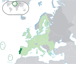 Location of ޕޯޗުގަލް (green) – in Europe (light green & dark grey) – in the European Union (light green)  –  [Legend]