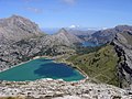 O encoro de Cúber e o de Gorg Blau ao pé do Puig Major.