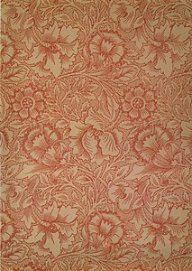 Pink and Poppy Wallpaper (1881)