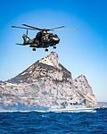 Merlin HC3 of 846 NAS with HMS Scimitar