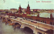 Oberbaumbrücke en metrostation Stralauer Tor rond 1900