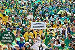 Manifestantes a favor de Jair Bolsonaro