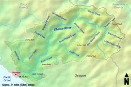 The Chetco River watershed