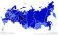 HDI map of Russian federal subjects in 2016