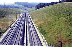 Blick auf den Bahnhof (ca. 1990)