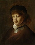 Jan Lievens. Portrait of Rembrandt Harmensz van Rijn . 1628 circa date QS:P,+1628-00-00T00:00:00Z/9,P1480,Q5727902 . Rijksmuseum