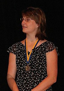 Weinlein Cook in August 2007 at the Gen Con Ennies awards show