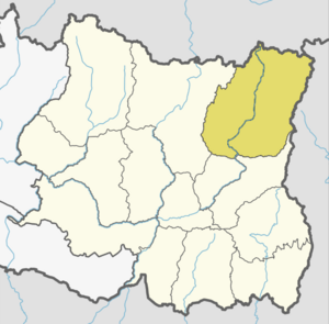 Location of Taplejing (dark yellow) in province