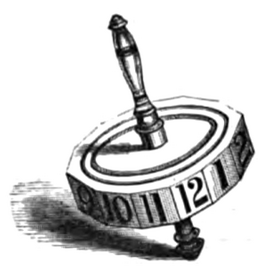 A twelve-sided teetotum