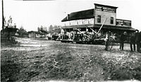 Thorp Mercantile Company and general store in Thorp, Washington. 1915