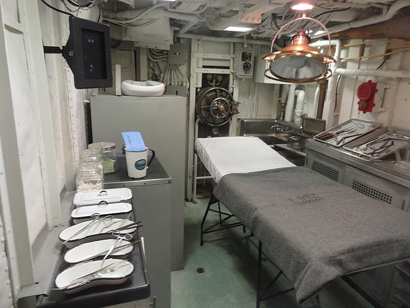 File:USS Cassin Young operating room.jpg