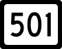 West Virginia Route 501 marker