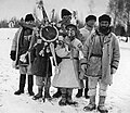 Каляды ў Горацкім павеце Магілёўскай губерні. Фота 1903 года.