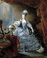 Marie Antoinette drottning í Frakklandi með hárkollu