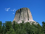 Devils Tower, en vulkanisk plugg.