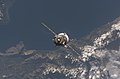 Le vaisseau TMA-11 en approche pris en photo depuis la station spatiale