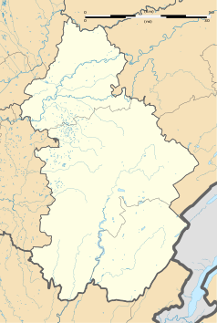 Mapa konturowa Jury, po prawej znajduje się punkt z opisem „Montmarlon”