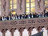 German women's national football team in Frankfurt, after winning the 2007 World Cup