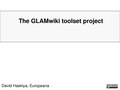 A presentation on the project given by David Haskiya at GLAMcamp Amsterdam on Dec 2, 2011.