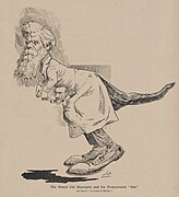 'The Grand Old Marsupial and His Protectionist "Rat"', featuring caricatures of the politicians Henry Parkes and Francis Abigail (The Bulletin, 12 February 1887).