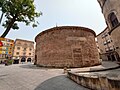 Round church view of rear façade