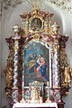 English: Left side altar Deutsch: Linker Seitenaltar - Ruhe auf der Flucht