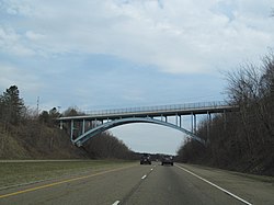 Stocker Ridge bridge over Interstate 77