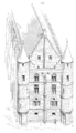 Abtei Sainte Marie de Breteuil, Zeichnung von Viollet-le-Duc