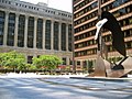 Image 22Daley Plaza and the Chicago Picasso, with City Hall-County Building visible in background. At right, the Daley Center contains the state law courts. (from Chicago)