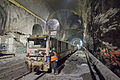 Baufortschritt in einer der beiden Manhattan Station-Kavernen im Februar 2013