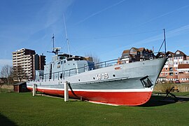 Ausgestelltes Küstenwachboot KW 19