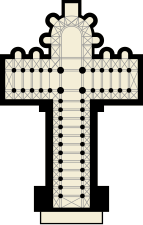 Romaanse plattegrond van Santiago de Compostella