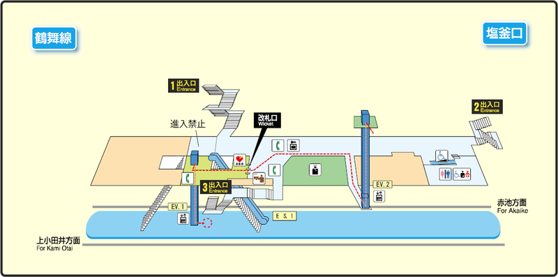 File:Shiogama-guchi station map Nagoya subway's Tsurumai line 2014.png