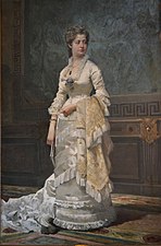 María Tubau as La Dame aux Camélias. Luis Taberner y Montalvo 1878.