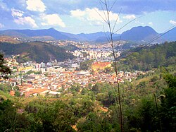 Center of Nova Friburgo as seen from Rio de Janeiro State University